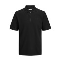 JACK & JONES PLUS Austin S/S Polo - Sort
