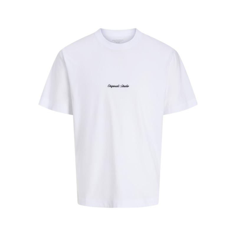 JACK & JONES JUNIOR Norrebro Broderet T-shirt - Bright White