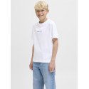 JACK & JONES JUNIOR Norrebro Broderet T-shirt - Bright White