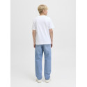 JACK & JONES JUNIOR Norrebro Broderet T-shirt - Bright White