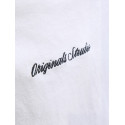 JACK & JONES JUNIOR Norrebro Broderet T-shirt - Bright White