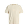 JACK & JONES JUNIOR Norrebro Broderet T-shirt - Antique White