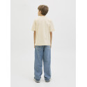 JACK & JONES JUNIOR Norrebro Broderet T-shirt - Antique White