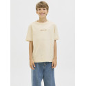 JACK & JONES JUNIOR Norrebro Broderet T-shirt - Antique White