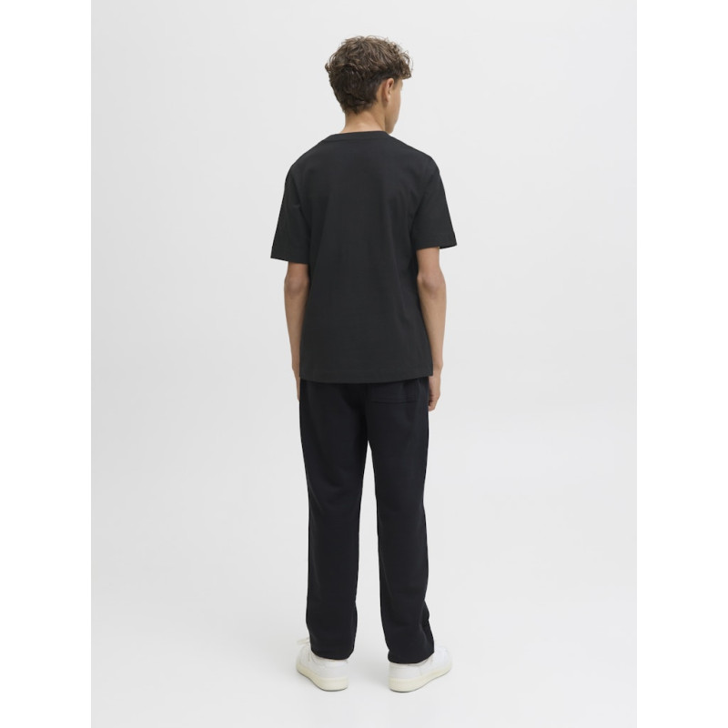 JACK & JONES JUNIOR Norrebro Broderet T-shirt - Sort