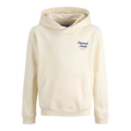 JACK & JONES JUNIOR Norrebro Typo Hoodie - Antique White