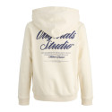 JACK & JONES JUNIOR Norrebro Typo Hoodie - Antique White