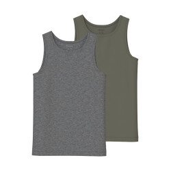 NAME IT KIDS Tank 2-Pak Undertrøje - Tea Leaf
