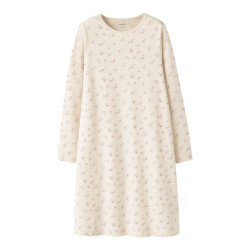 NAME IT KIDS Nightgown Flower Natkjole - Turtledove