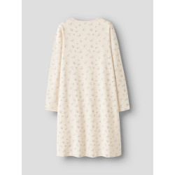 NAME IT KIDS Nightgown Flower Natkjole - Turtledove