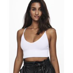 ONLY Vicky Crop Top - Bright White