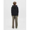 JACK & JONES JUNIOR Norrebro Broderet Hoodie - Sort