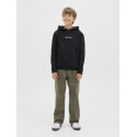 JACK & JONES JUNIOR Norrebro Broderet Hoodie - Sort