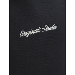 JACK & JONES JUNIOR Norrebro Broderet Hoodie - Sort