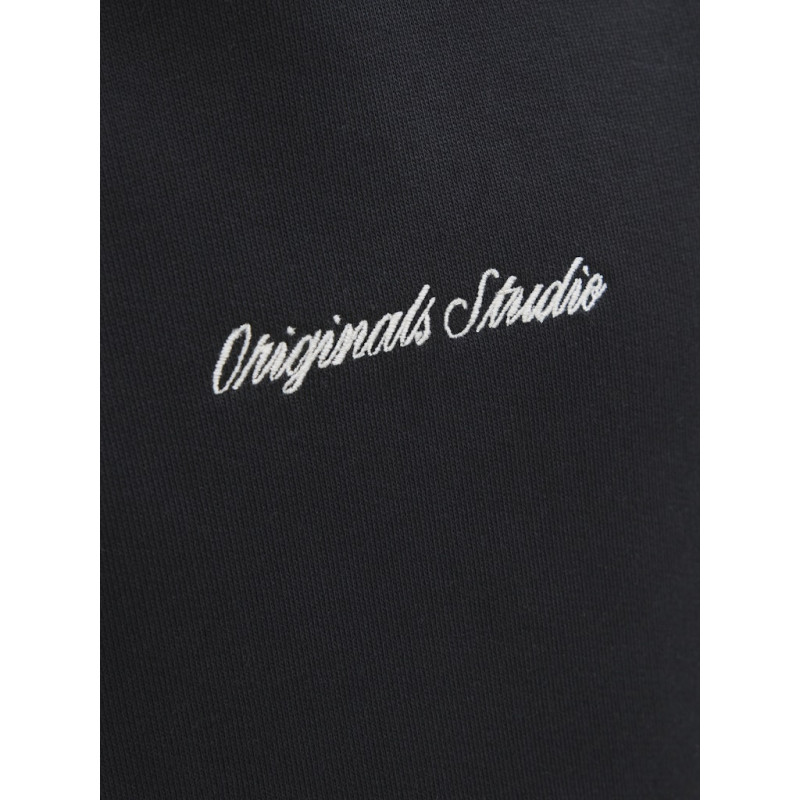 JACK & JONES JUNIOR Norrebro Broderet Hoodie - Sort