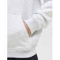 JACK & JONES JUNIOR Norrebro Broderet Hoodie - White Melange