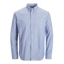 JACK & JONES PLUS Lubrook Oxford L/S Skjorte - Cashmere Blue