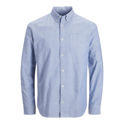 JACK & JONES PLUS Lubrook Oxford L/S Skjorte - Cashmere Blue