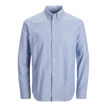 JACK & JONES PLUS Lubrook Oxford L/S Skjorte - Cashmere Blue