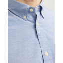 JACK & JONES PLUS Lubrook Oxford L/S Skjorte - Cashmere Blue