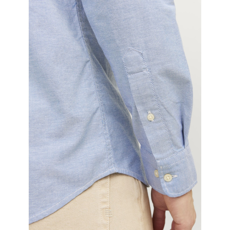 JACK & JONES PLUS Lubrook Oxford L/S Skjorte - Cashmere Blue