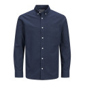 JACK & JONES PLUS Lubrook Oxford L/S Skjorte - Navy Blazer