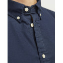 JACK & JONES PLUS Lubrook Oxford L/S Skjorte - Navy Blazer