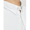 JACK & JONES PLUS Lubrook Oxford L/S Skjorte - Hvid