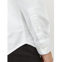 JACK & JONES PLUS Lubrook Oxford L/S Skjorte - Hvid