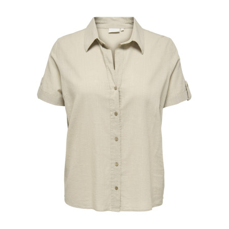 ONLY CARMAKOMA Coco 2/4 Skjorte - Feather Gray