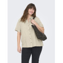 ONLY CARMAKOMA Coco 2/4 Skjorte - Feather Gray