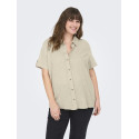 ONLY CARMAKOMA Coco 2/4 Skjorte - Feather Gray