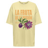 ONLY Rosie Oversized T-shirt - Pastel Yellow / La Fruta