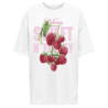 ONLY Rosie Oversized T-shirt - Bright White / Sweet n Fruity