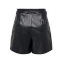 ONLY Heidi Imiterede Læder Shorts - Sort