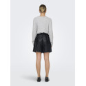 ONLY Heidi Imiterede Læder Shorts - Sort