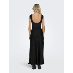ONLY Chico Satin Maxi Nederdel - Sort