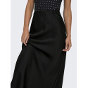 ONLY Chico Satin Maxi Nederdel - Sort