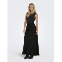 ONLY Chico Satin Maxi Nederdel - Sort