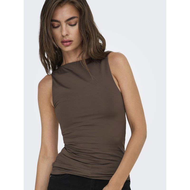 ONLY Ea Vendbar Top - Seal Brown