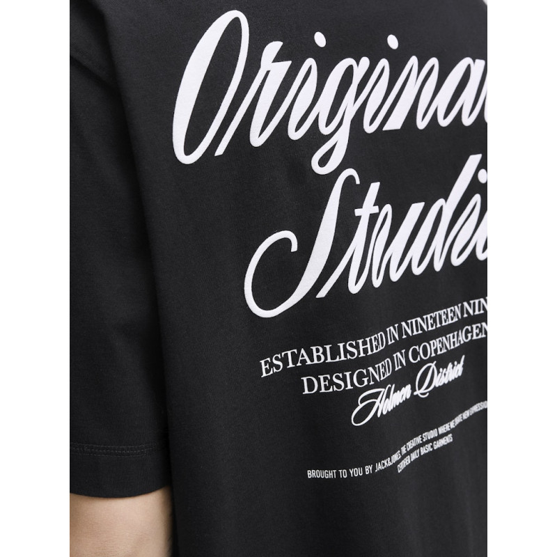 JACK & JONES Norrebro Typo T-shirt - Sort
