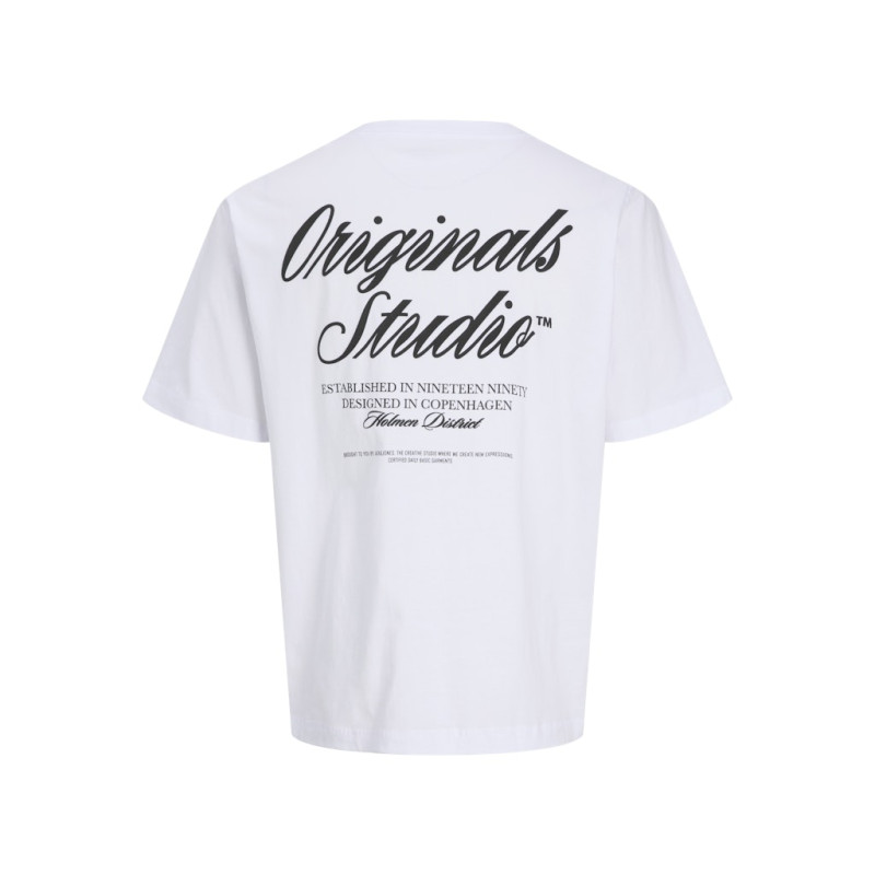 JACK & JONES Norrebro Typo T-shirt - Bright White