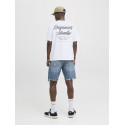 JACK & JONES Norrebro Typo T-shirt - Bright White