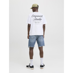 JACK & JONES Norrebro Typo T-shirt - Bright White