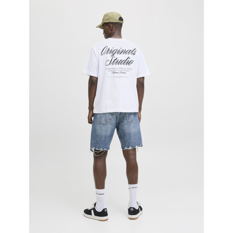 JACK & JONES Norrebro Typo T-shirt - Bright White