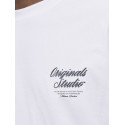 JACK & JONES Norrebro Typo T-shirt - Bright White