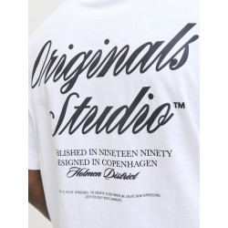 JACK & JONES Norrebro Typo T-shirt - Bright White