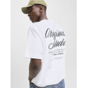 JACK & JONES Norrebro Typo T-shirt - Bright White