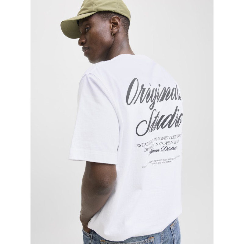 JACK & JONES Norrebro Typo T-shirt - Bright White