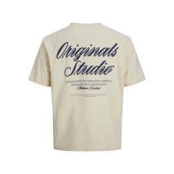 JACK & JONES Norrebro Typo T-shirt - Antique White